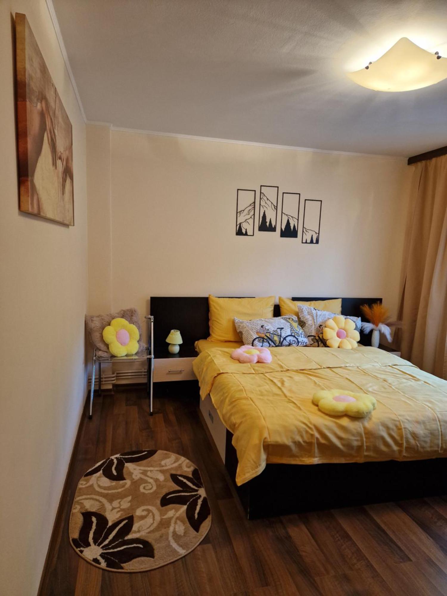 Red & Yellow Apartment Slanic Moldova